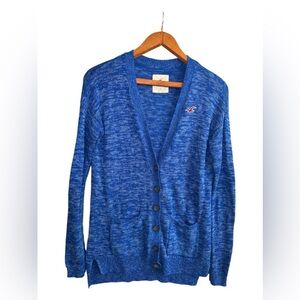 Hollister Women's Royal Blue Button Cardigan Sweater XS